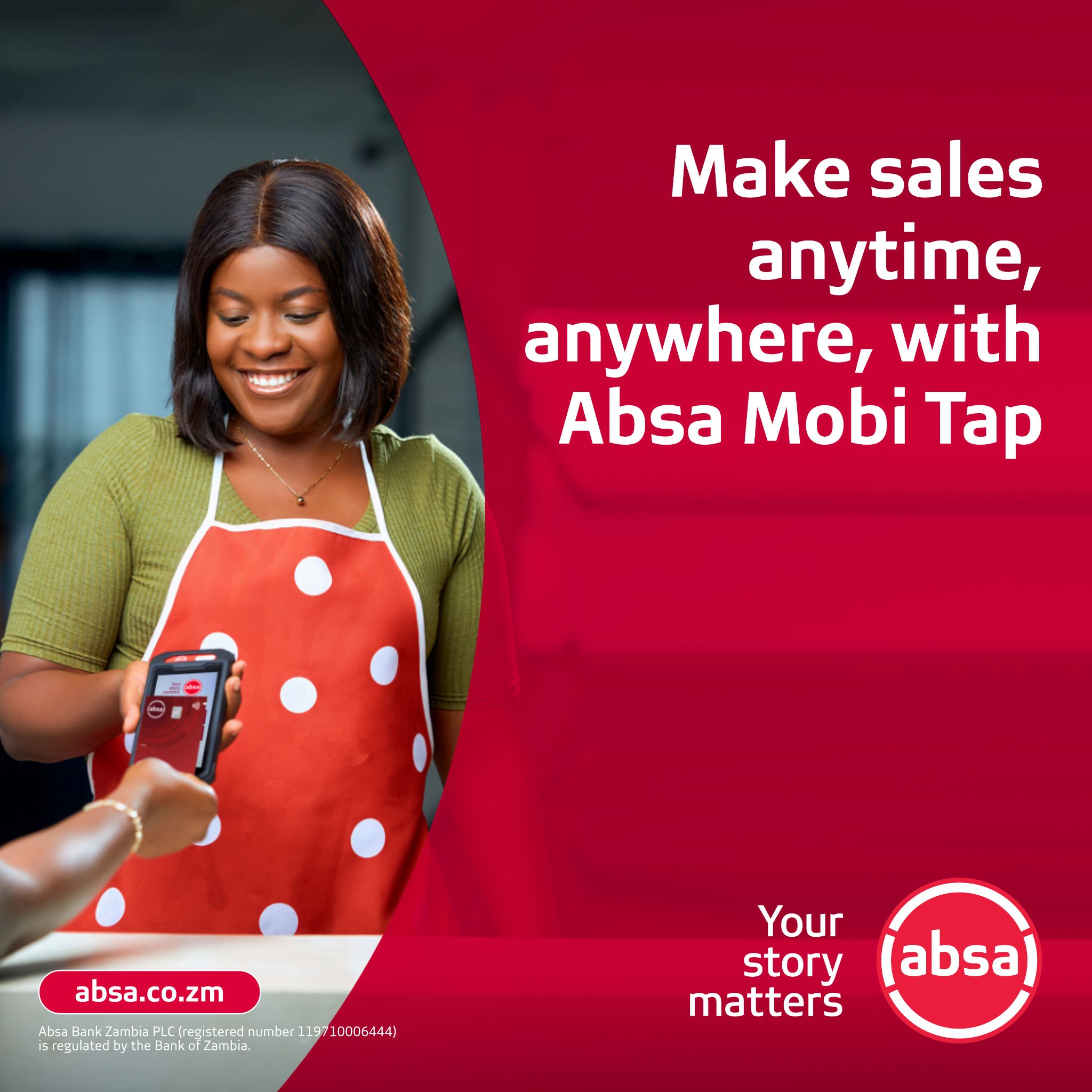 Absa - With the pocket sized Absa Mobi Tap device, working hours are ...