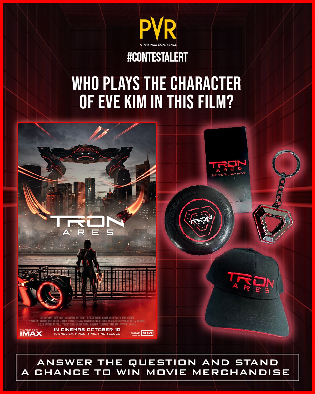 PVR - Dive headfirst into a digital realm of Tron: Ares! 💥 Answer a ...