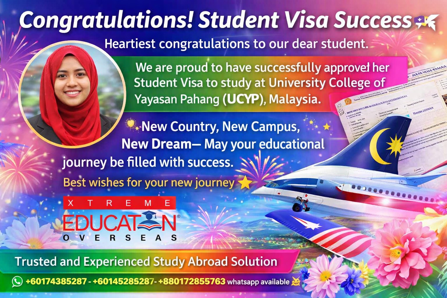 🎉 Congratulations! Student... - Xtreme Education Overseas | Facebook