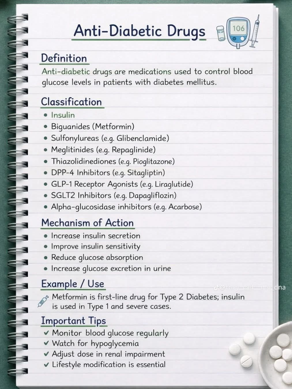 Antidiabetic drugs information