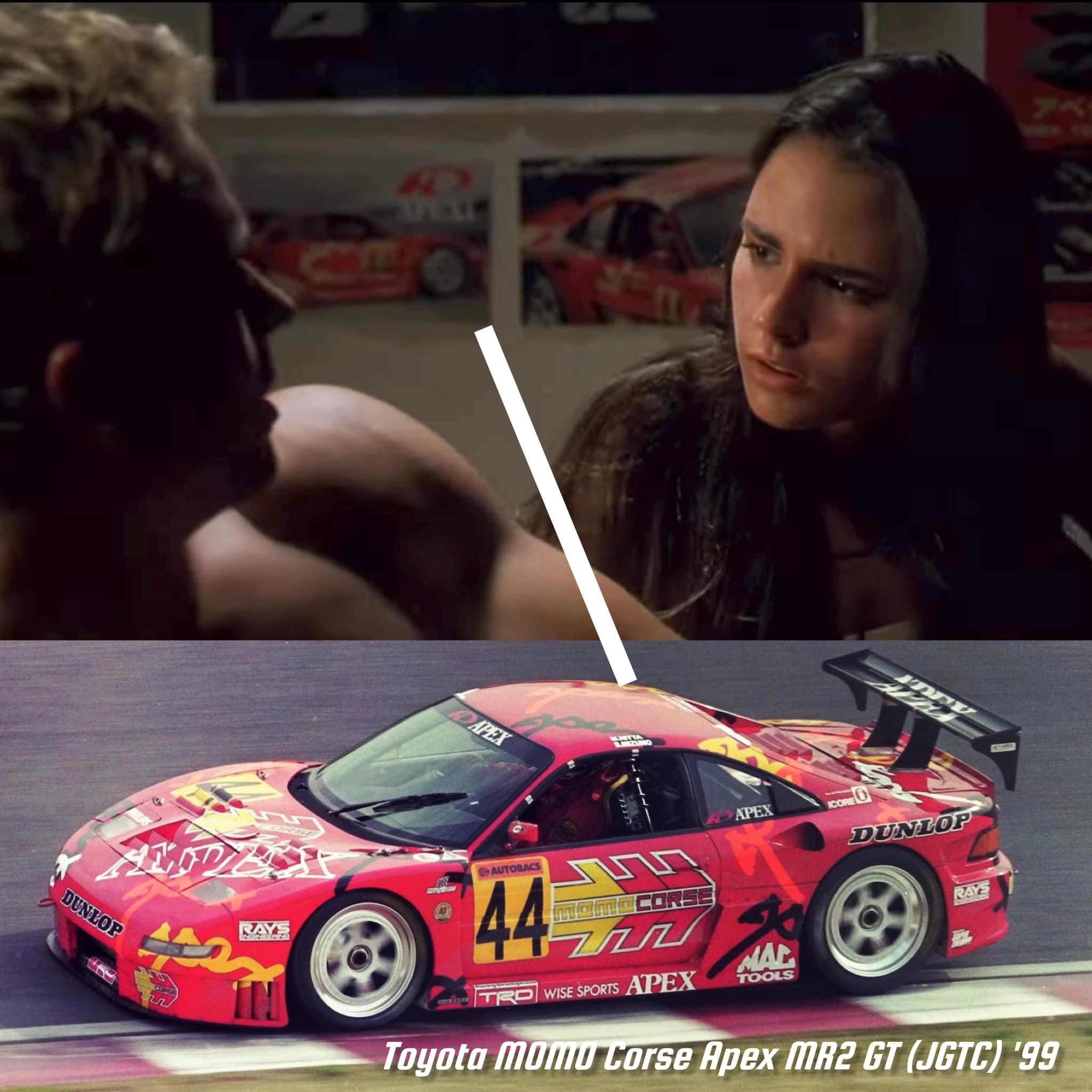 Toyota Momo Corse Apex MR2 GT in Fast and Furious