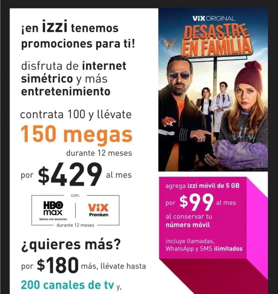 𝐂𝐎𝐍𝐓𝐑𝐀𝐓𝐀 𝐈𝐍𝐓𝐄𝐑𝐍𝐄𝐓 𝐄𝐍 𝟓 𝐌𝐈𝐍𝐔𝐓𝐎𝐒 ... - Promoción IZZI Campeche | Facebook