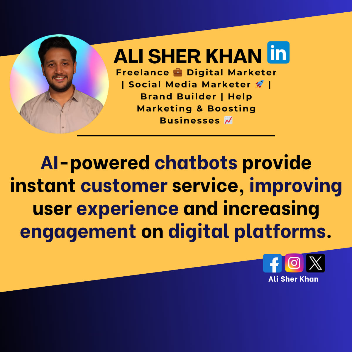 Ali Sher Khan - 🤖 Want to Transform your customer service?...