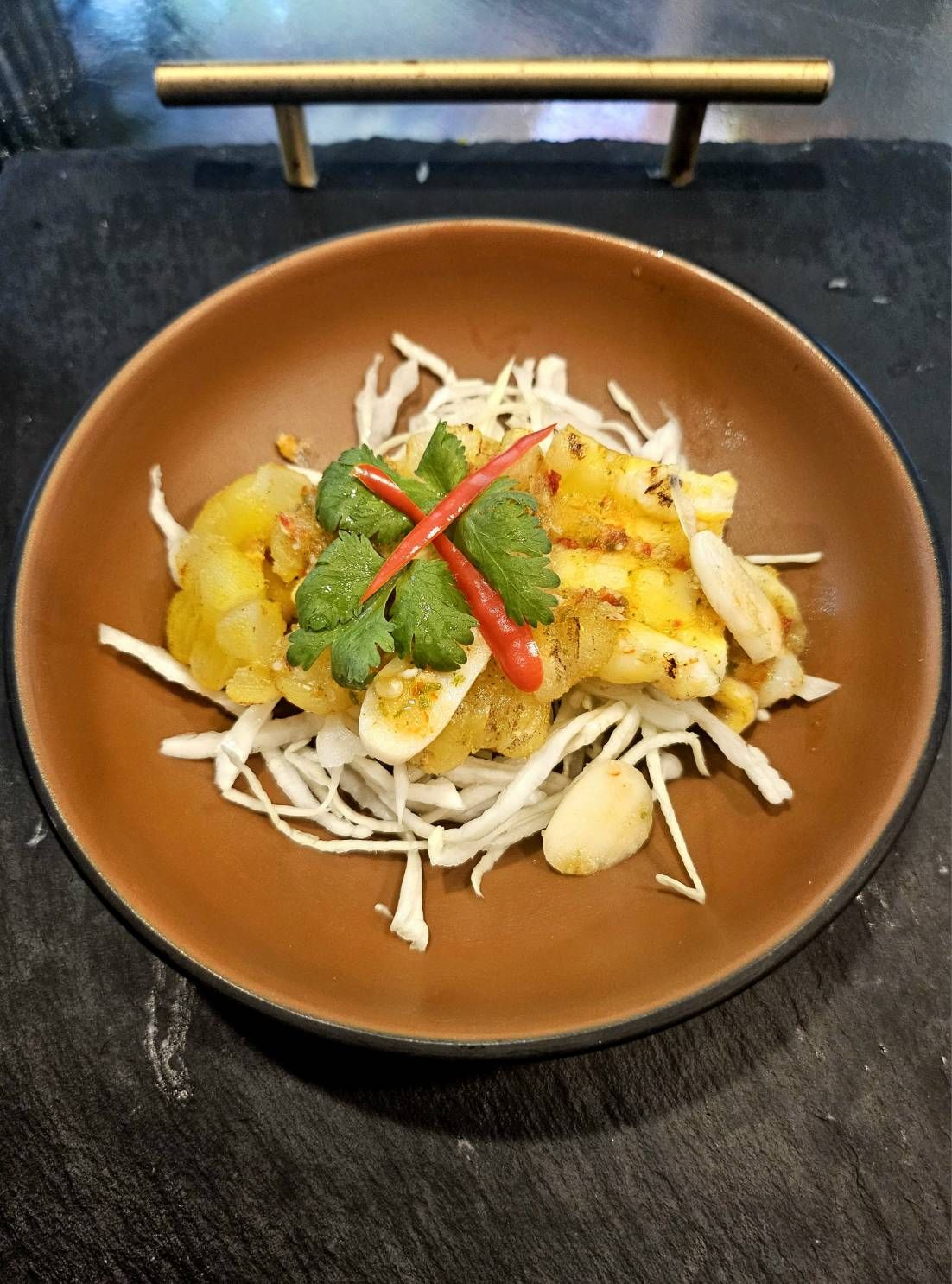 Shougun - Grilled Squid roe with Chilli and Lemon Sauce ไข่ปลาหมึกย่าง ...