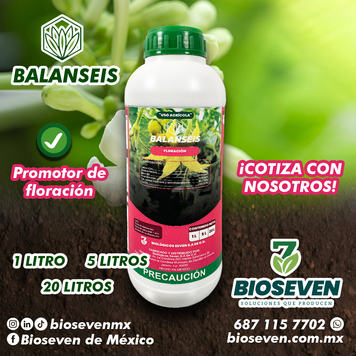 APLICA BALANSEIS A TUS CULTIVOS!!!... - Bioseven de México | Facebook