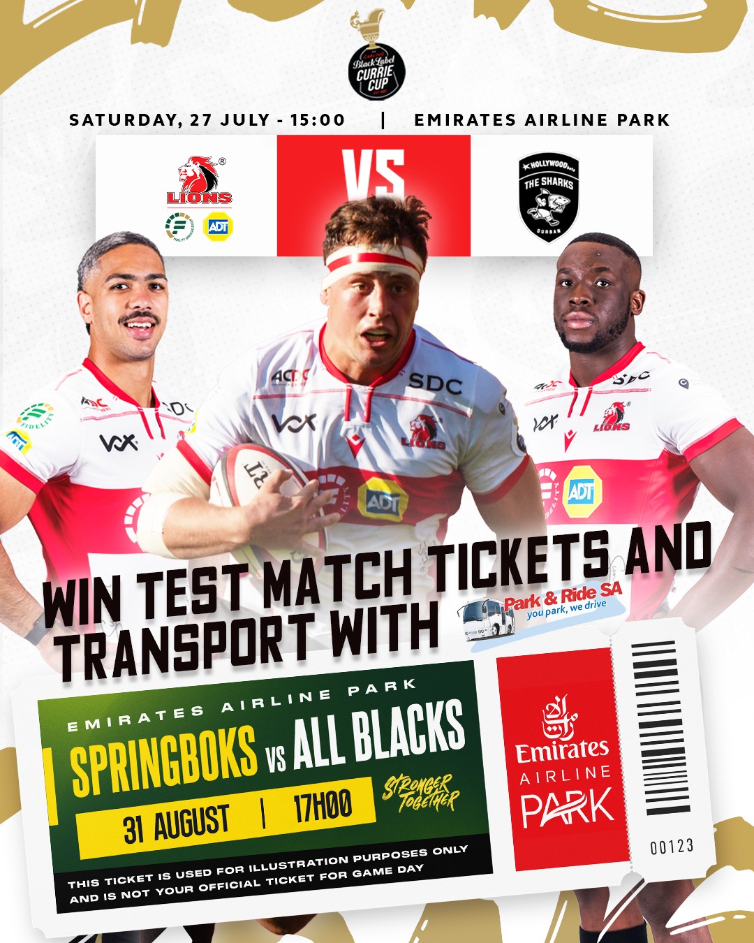 Lions - 🚨 The prize just got bigger! 🚨 Our friends at Park & Ride SA ...