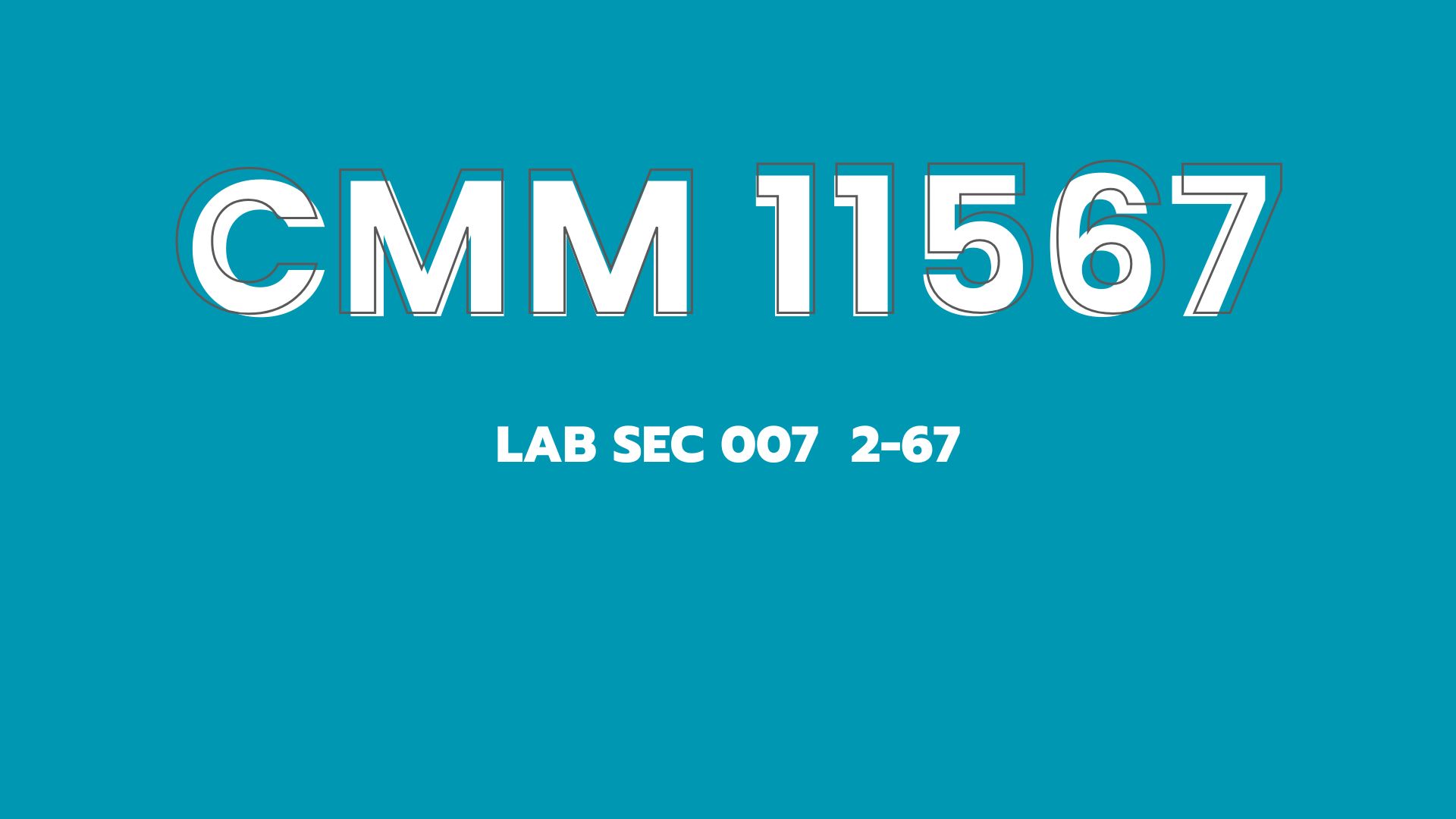 CMM11567 Lab 007 2-67 | Facebook