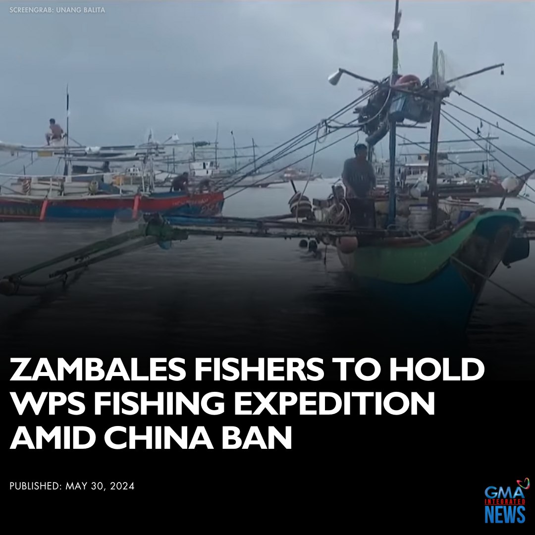 GMA News - Over 20 small boats of fishermen in Zambales...