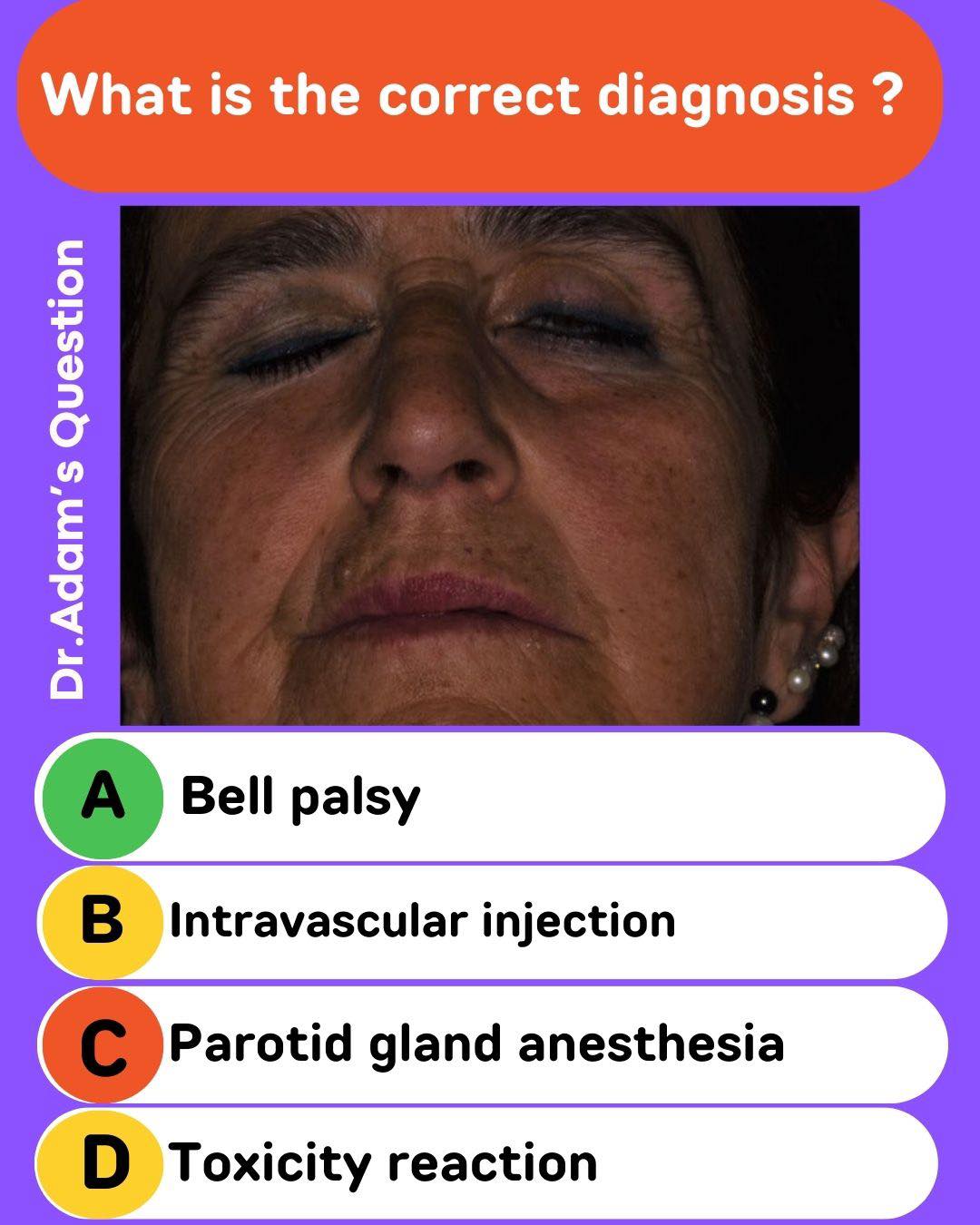 A patient develops facial paralysis immediately... - Australian Dental ...