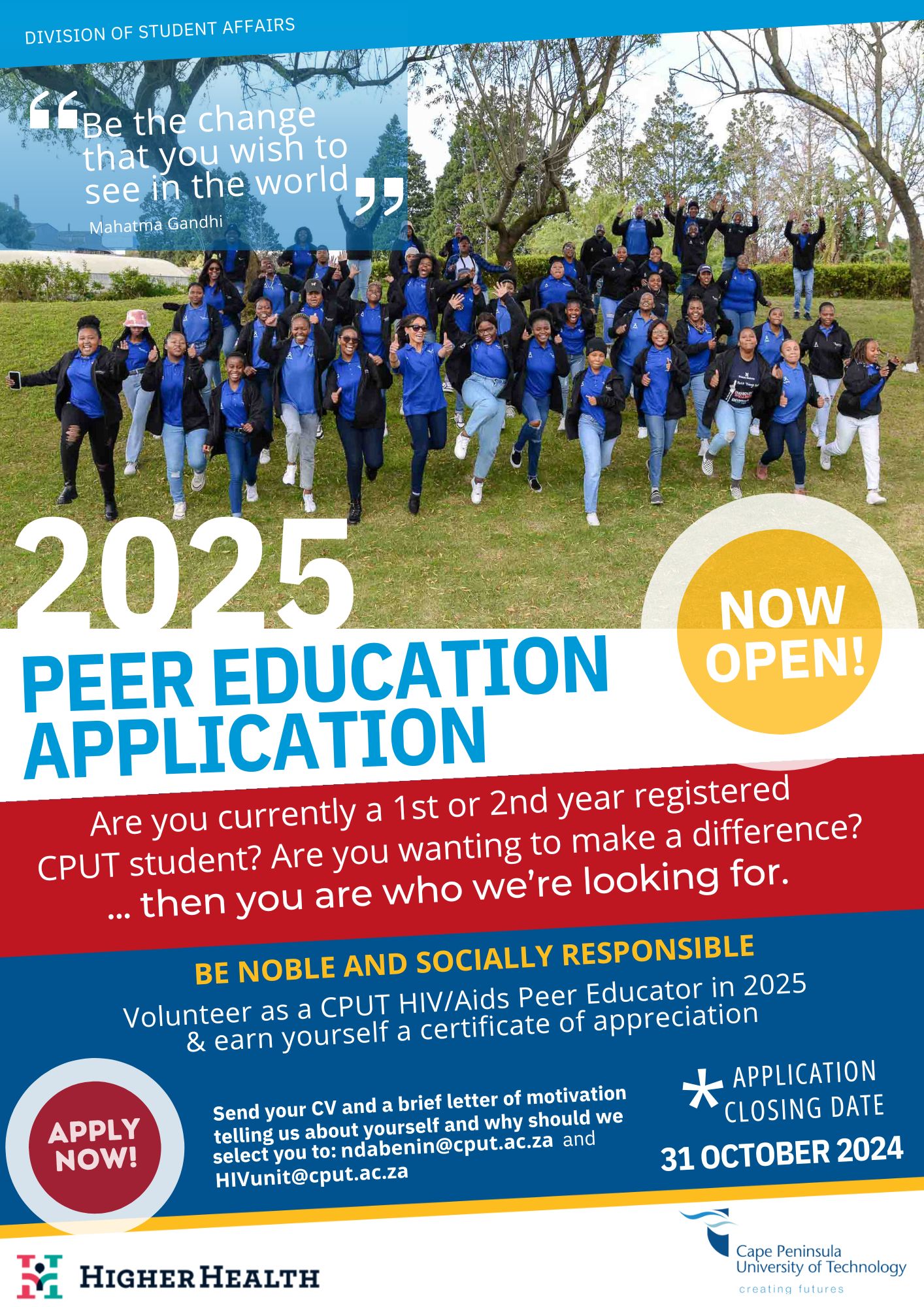 🚀 Exciting News! Applications for... - CPUT Hiv/Aids Unit | Facebook