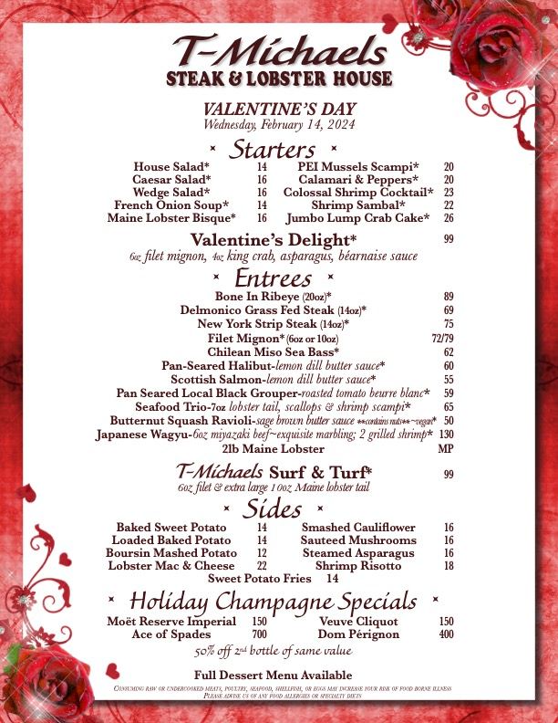 T-Michaels Steak & Lobster | Naples FL