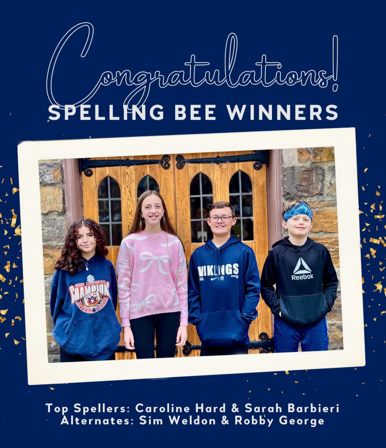 BCEMS - 📣🐝 Congratulations to our BCEMS Spelling Bee Champions! 🐝📣 We ...