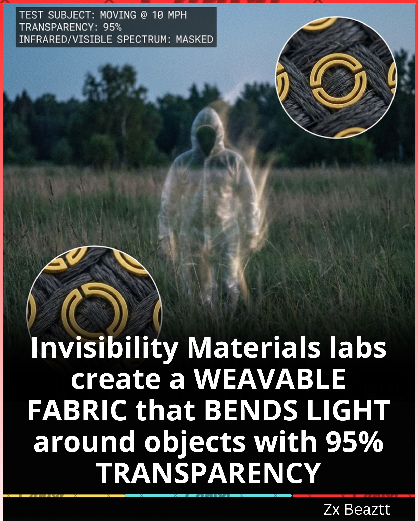 Meta-material lattices create invisibility cloak for 60-ton tanks