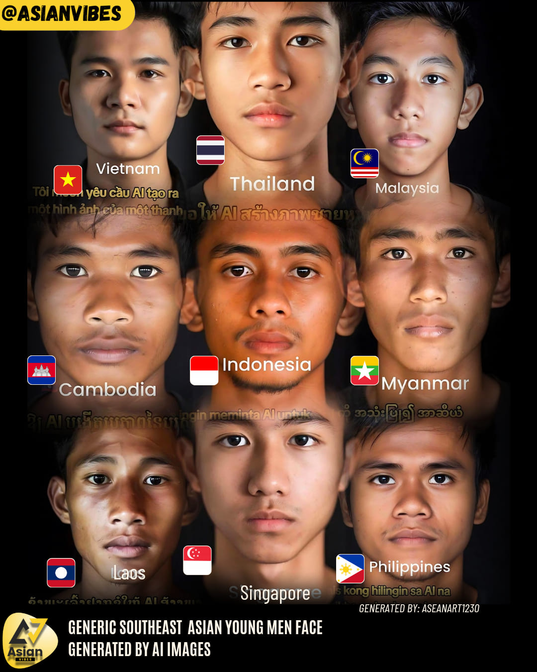 Asian Vibes - ♂️ | GENERIC SOUTHEAST ASIAN YOUNG MEN FACE... | Facebook