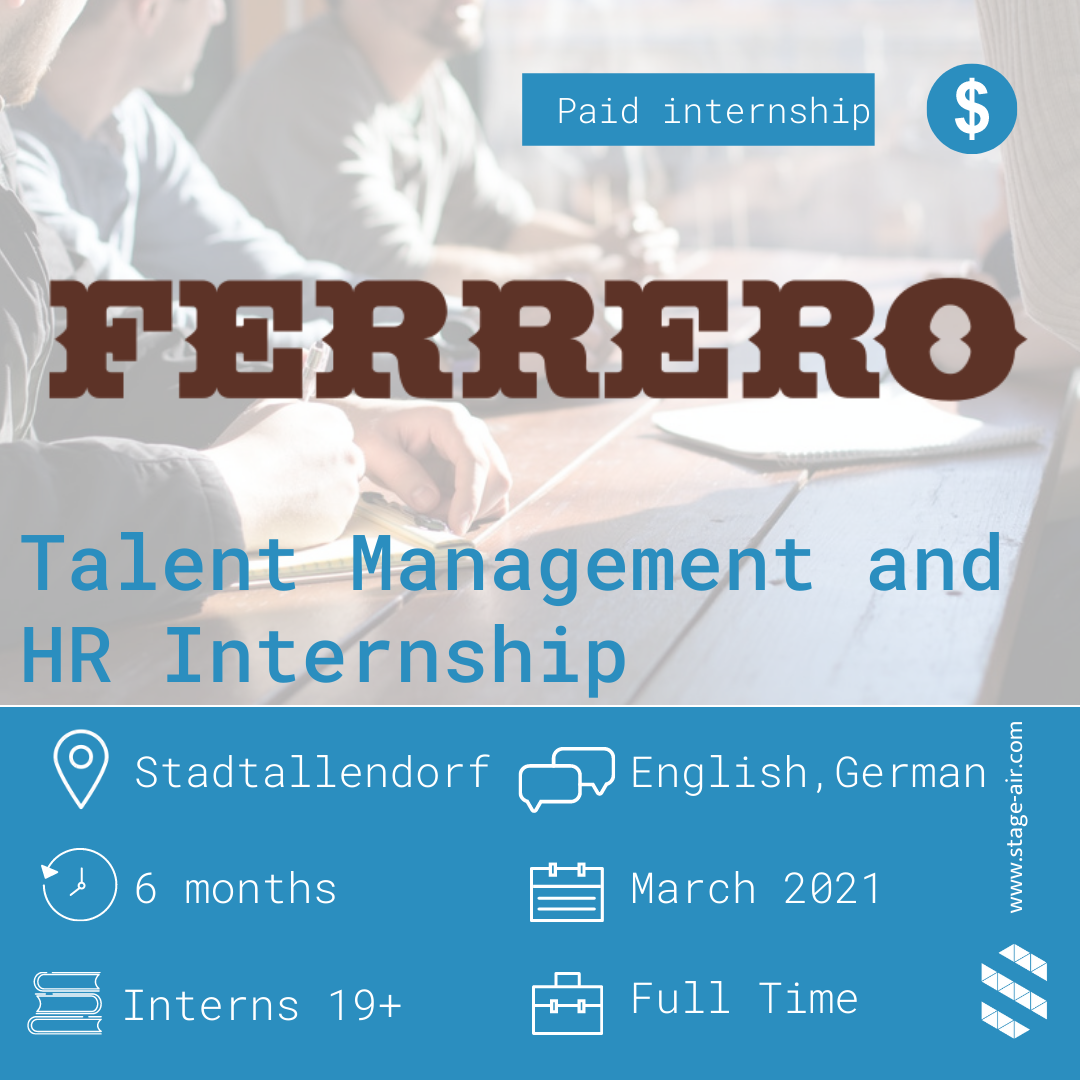 Duck Internship - 🌍 FERRERO Internship Title: Talent... | Facebook