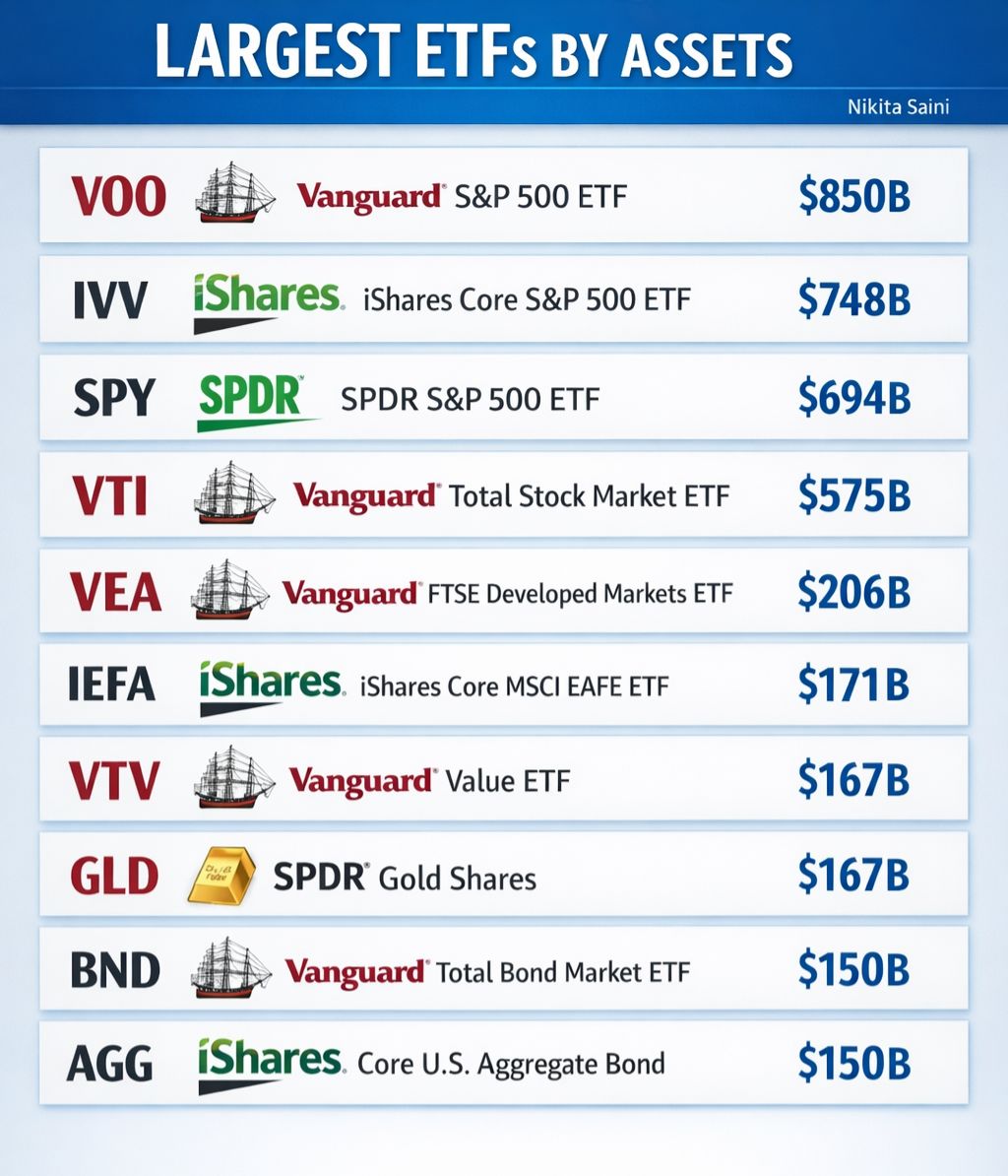Nikita - These Are The Top ETFs By Assets: The ETF landscape is led by ...