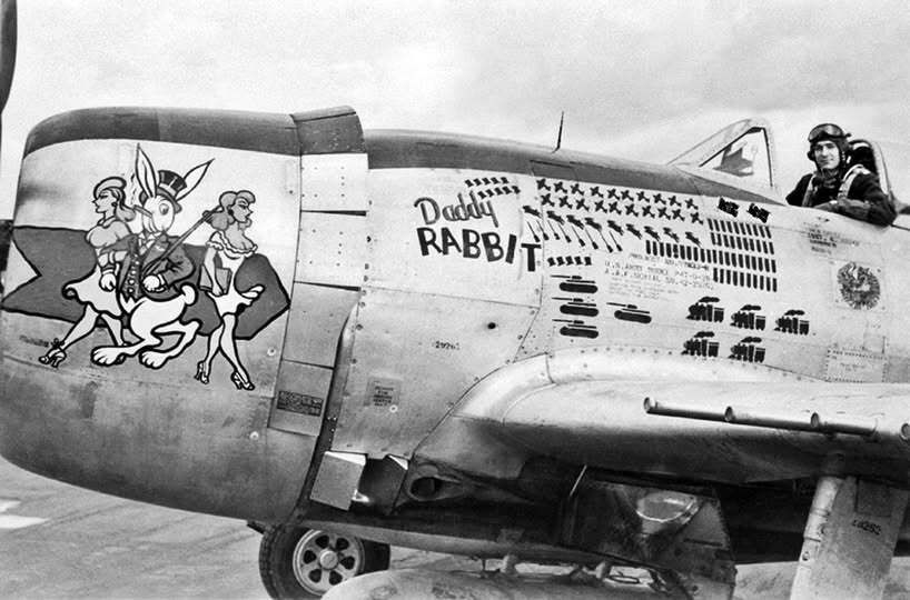 MilitaryHistoria - P-47 Thunderbolt “Daddy Rabbit” with an impressive ...