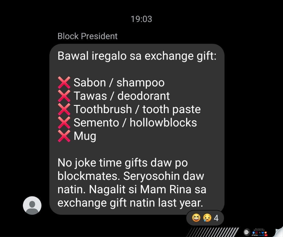 Exhange gift reminder sa Christmas party | Facebook