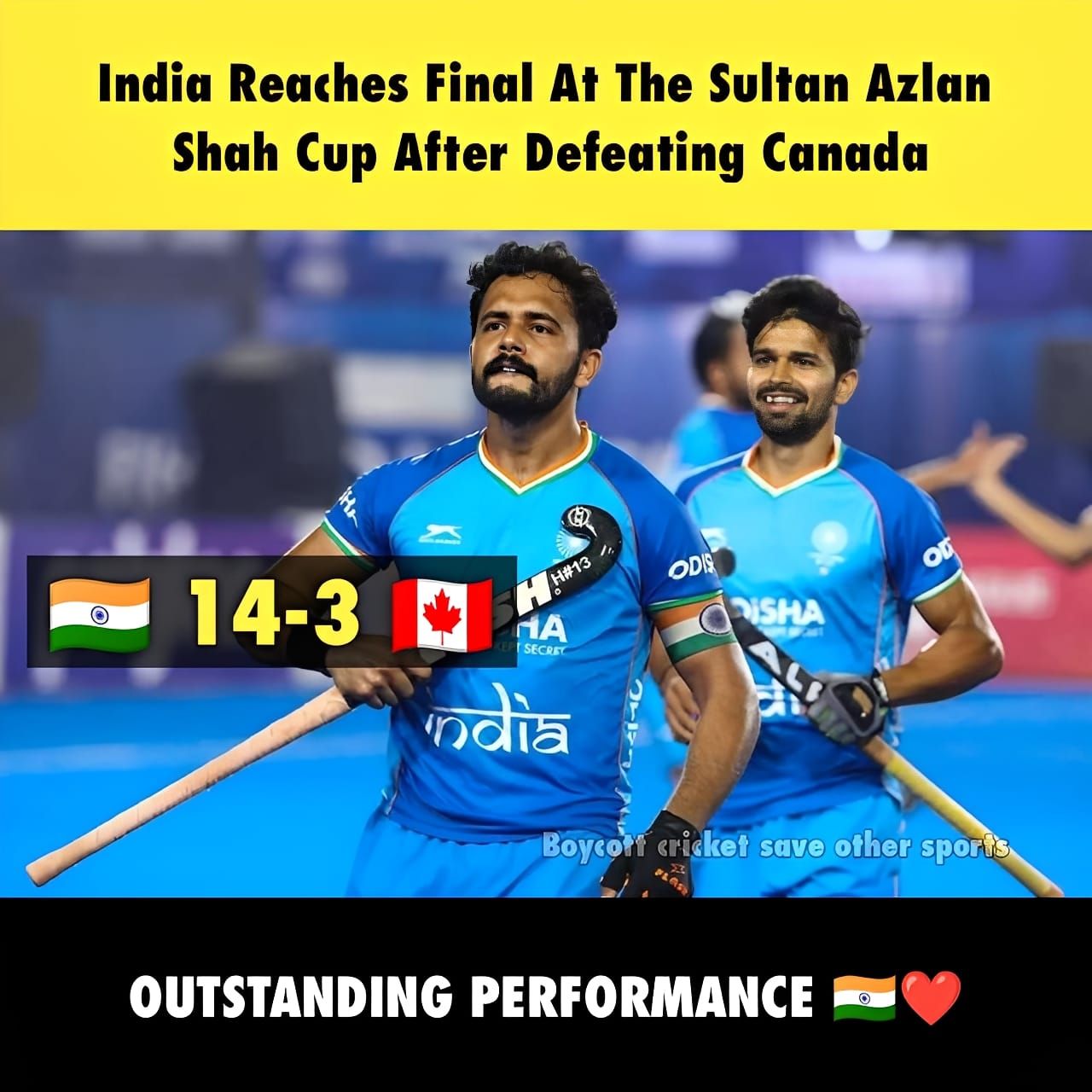 Boycott - Indian Men's Hockey team Team Storm into The Final of Sultan ...