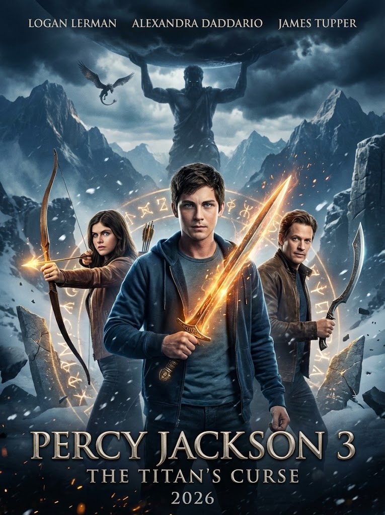 RJ - 🎬 Percy Jackson 3: The Titan's Curse 2026 👉 Starring: Logan Lerman ...
