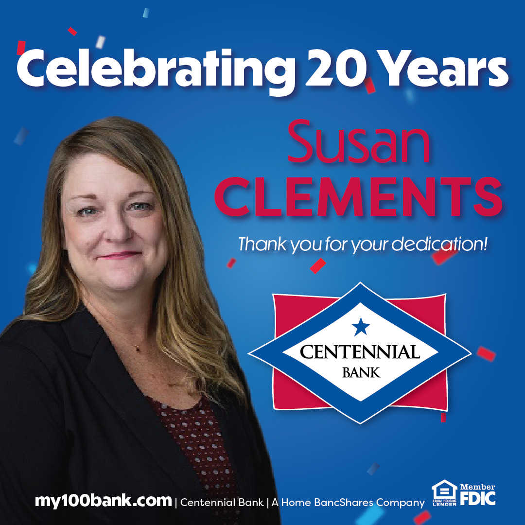 Centennial Bank - Happy work anniversary! Congratulations,...