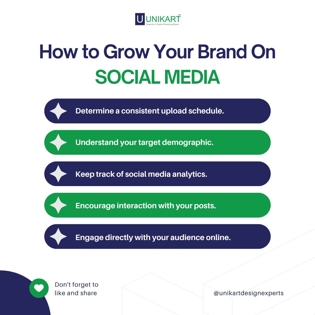 UnikArt - 🚀 How to Grow Your Brand on Social Media 🌟 Don't forget to ...
