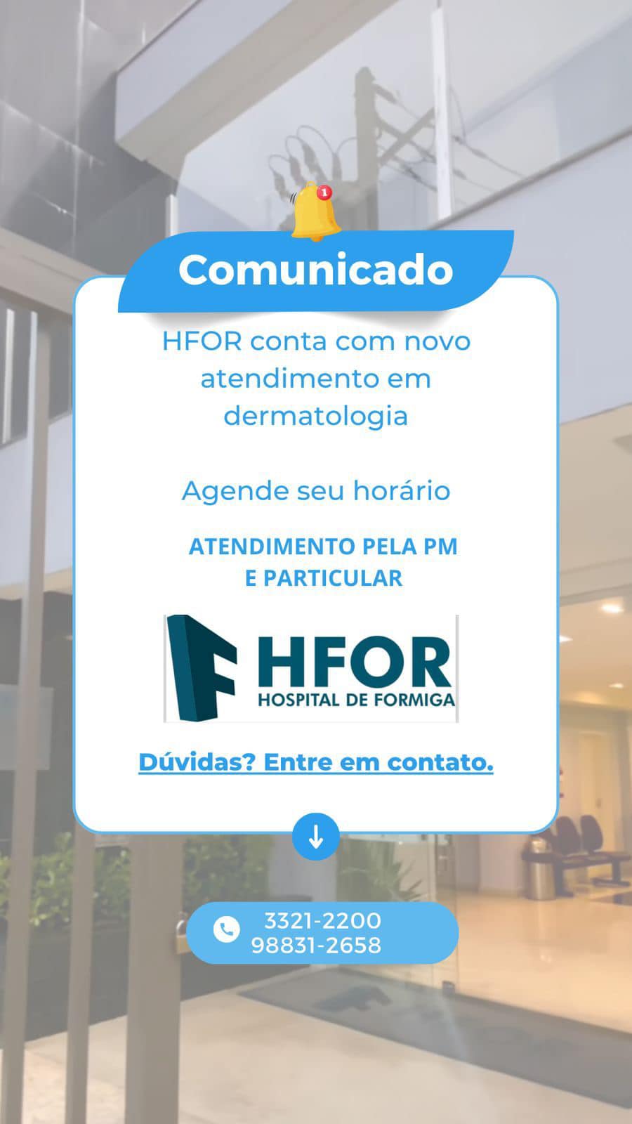 Hospital - É o mês da campanha de conscientização sobre a importância ...