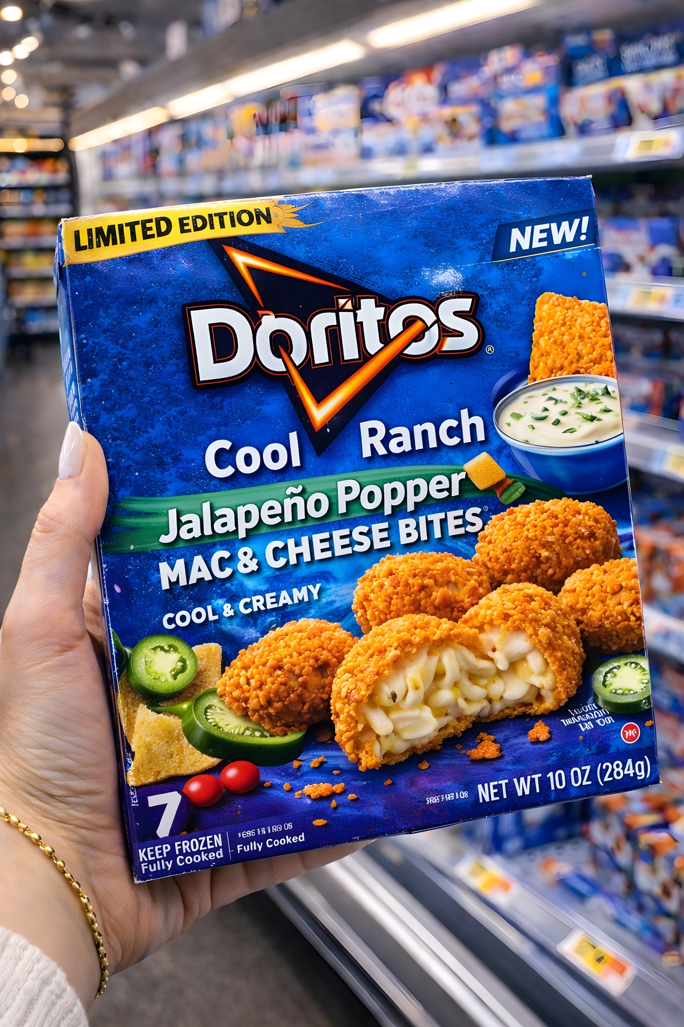 DORITOS: COOL RANCH JALAPEÑO POPPER MAC & CHEESE BITES — LIMITED 