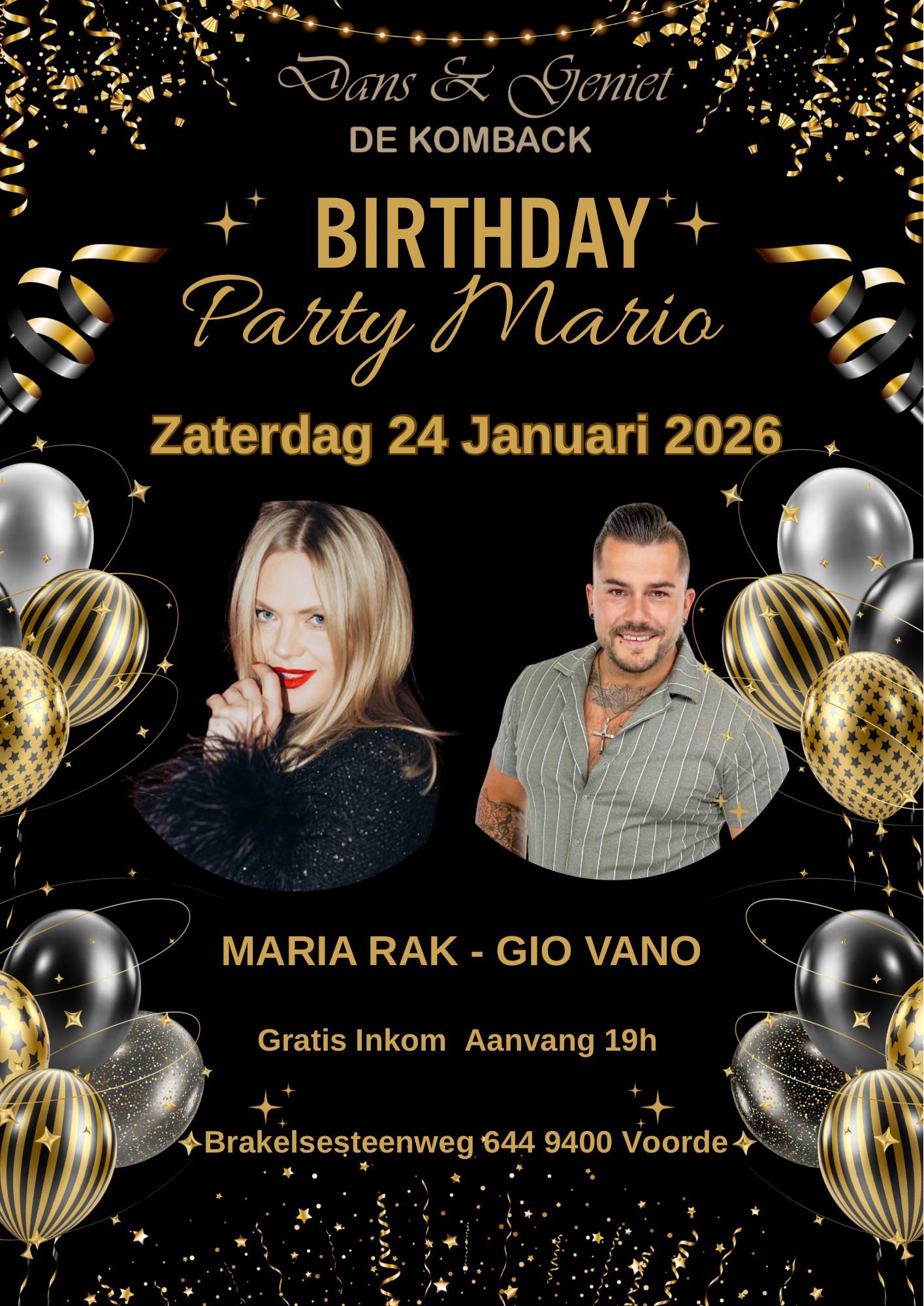 De Komback - 🎂 Birthday Party MARIO 🎧 Maria Rak & Gio... | Facebook