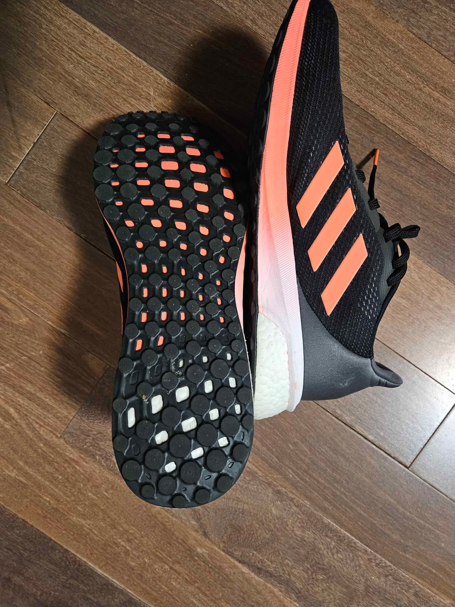 Adidas Adizero Evo SL Woven shoes in white and red