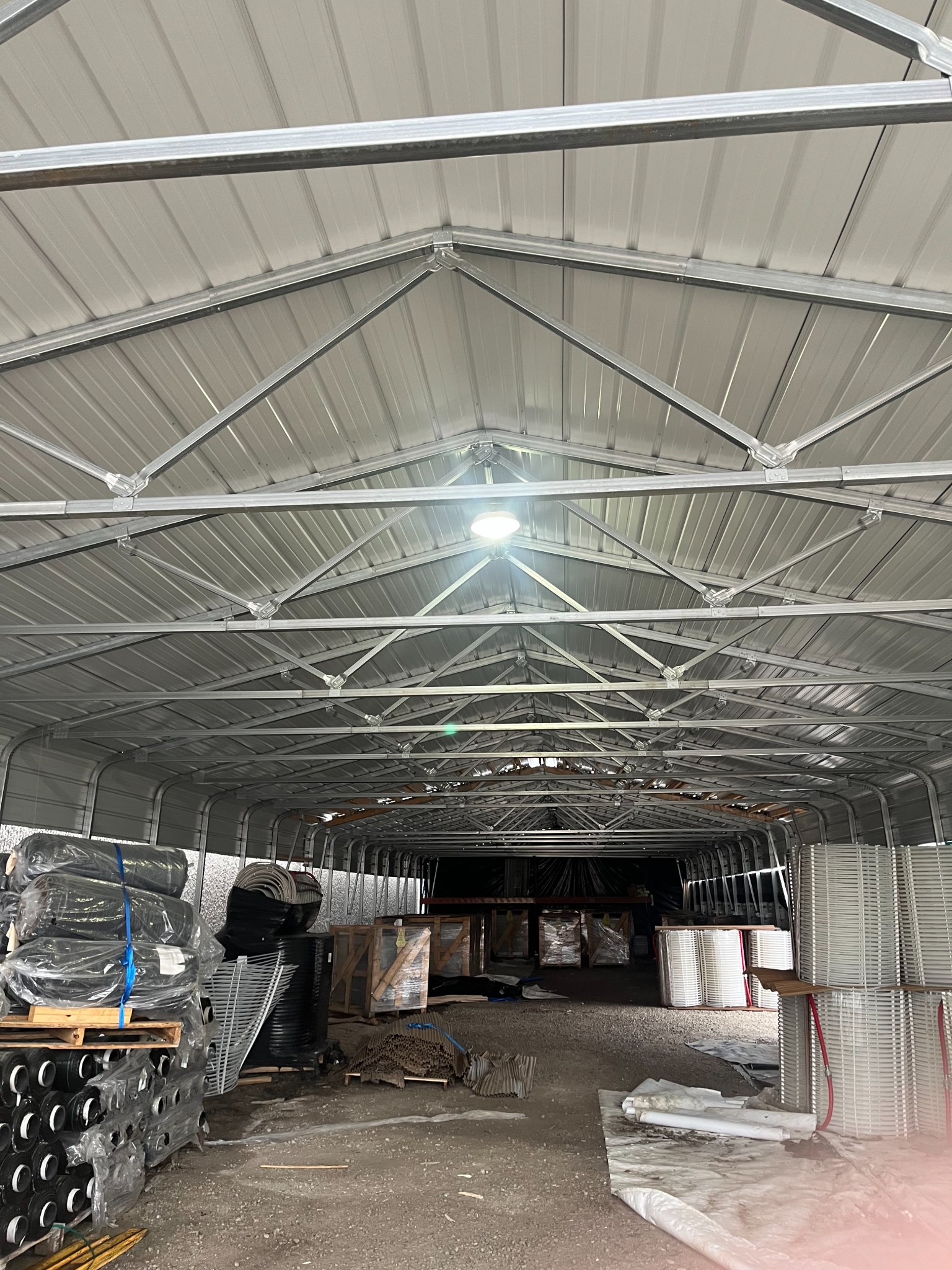 Outdoor Versatube Structure 28ft Wide by 54ft Deep by 10ft Tall ...