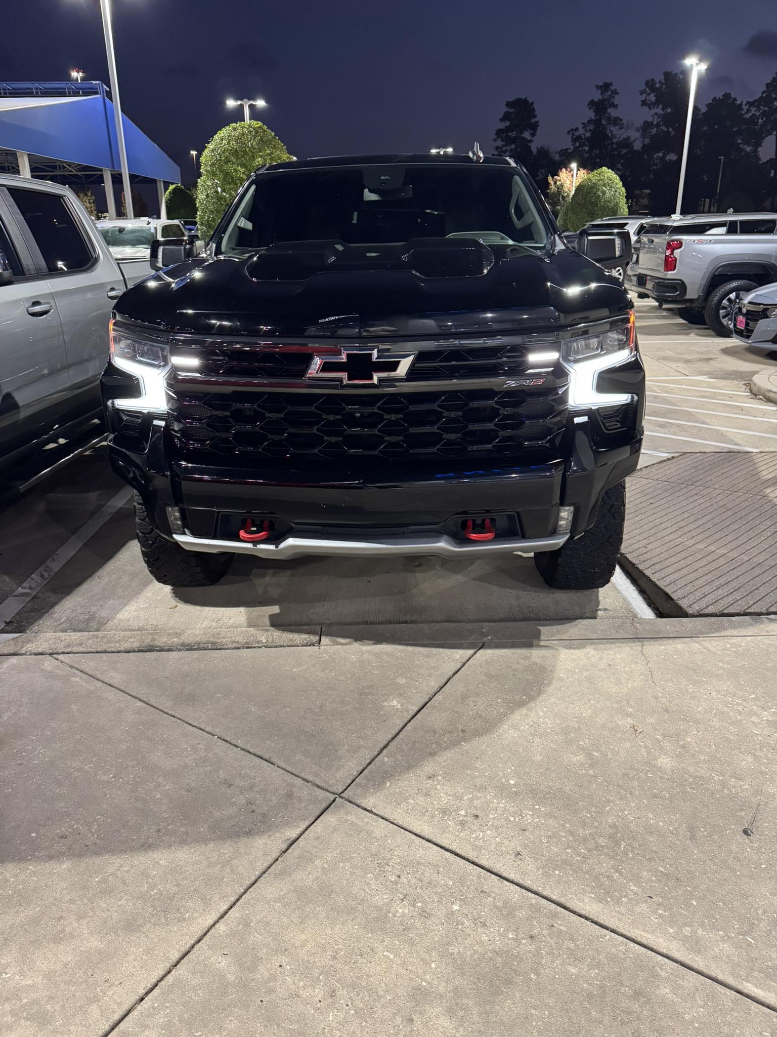 Genuine GM Small Front Black & Red Bowtie Emblem For 2019-2024 Chevy Silverado 1500/2500HD/3500HD 5 thumbnail image