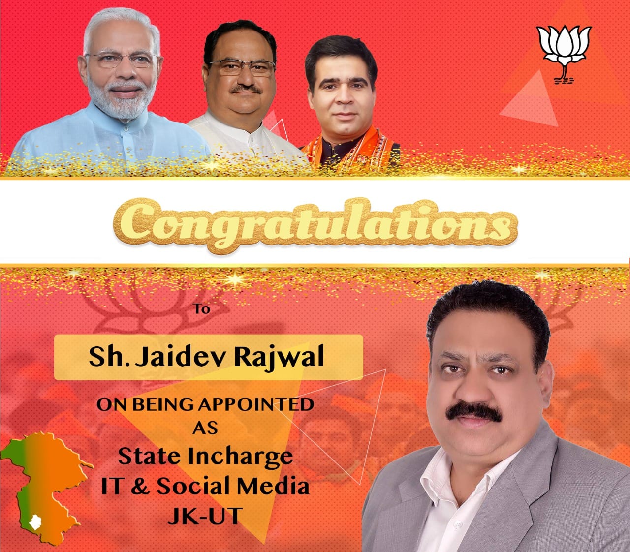 Congratulations to Sh. Jaidev... - BJP Budhal Constituency