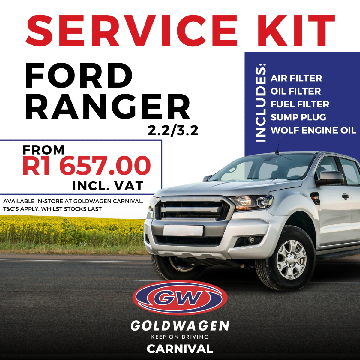 🚗 Revitalize your Ford Ranger 2.2/3.2... - Goldwagen Carnival