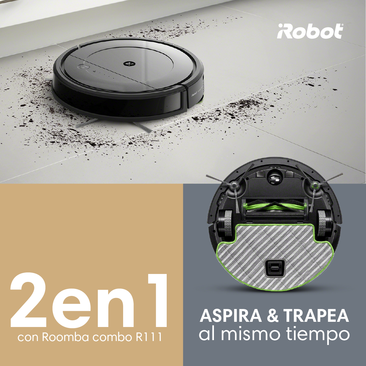 iRobot - El robot R111 de iRobot te brindará una limpieza...
