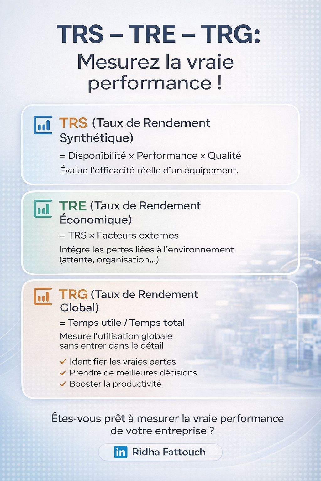 Management - #TRS #TRE #TRG #PerformanceIndustrielle #Maintenance # ...