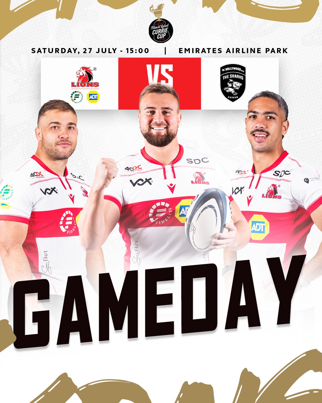 Lions Rugby Co - 🎉 IT'S GAMEDAY! 🎉 🏟️ Gates open at 13:00... | Facebook