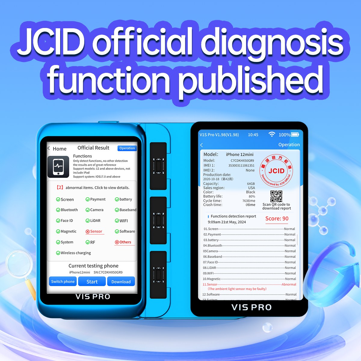 📦📦 JCID V1S Plus Ready Stock Available! Supports one-click