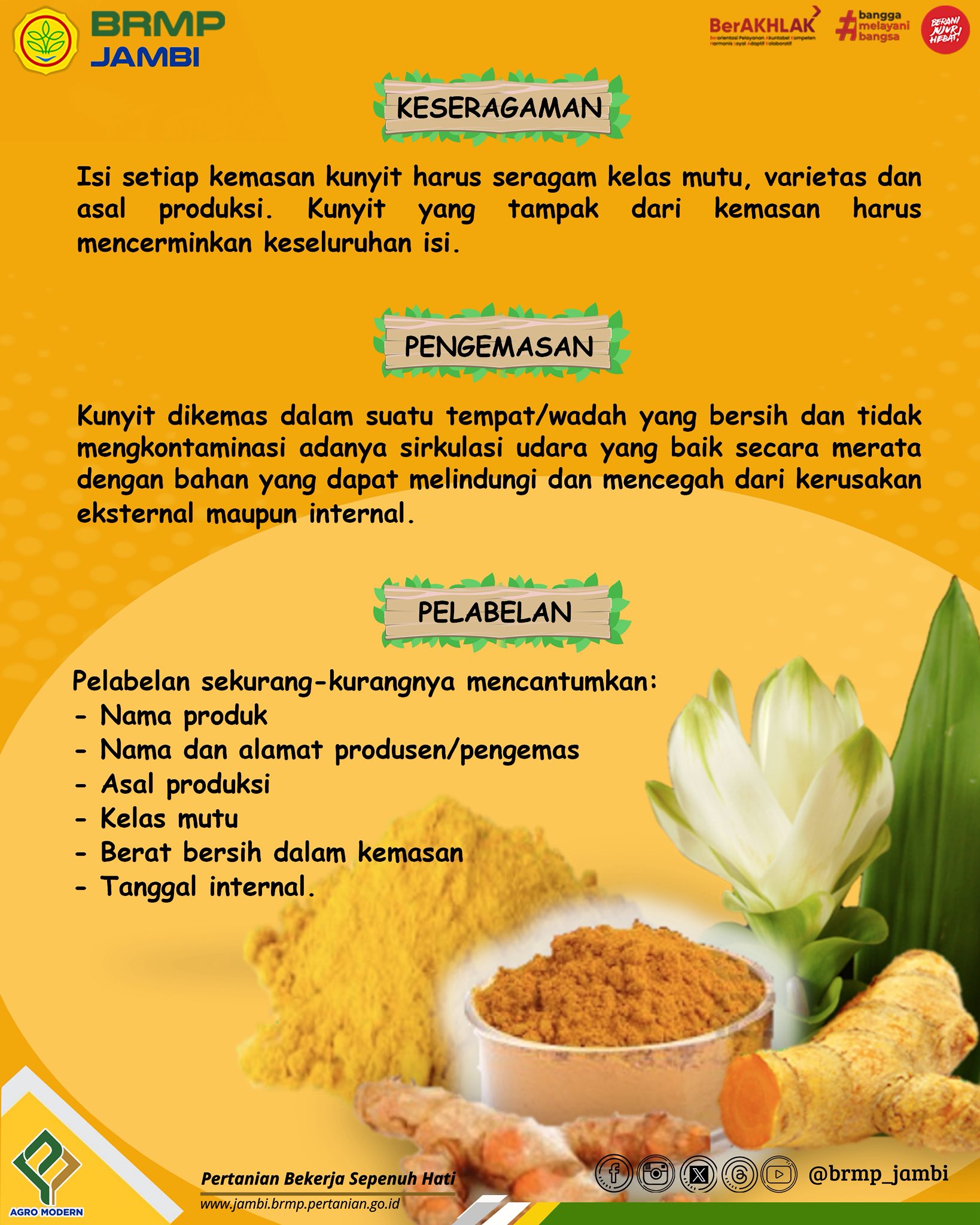 BRMP Jambi - SNI 7953-2024 Kunyit... | Facebook