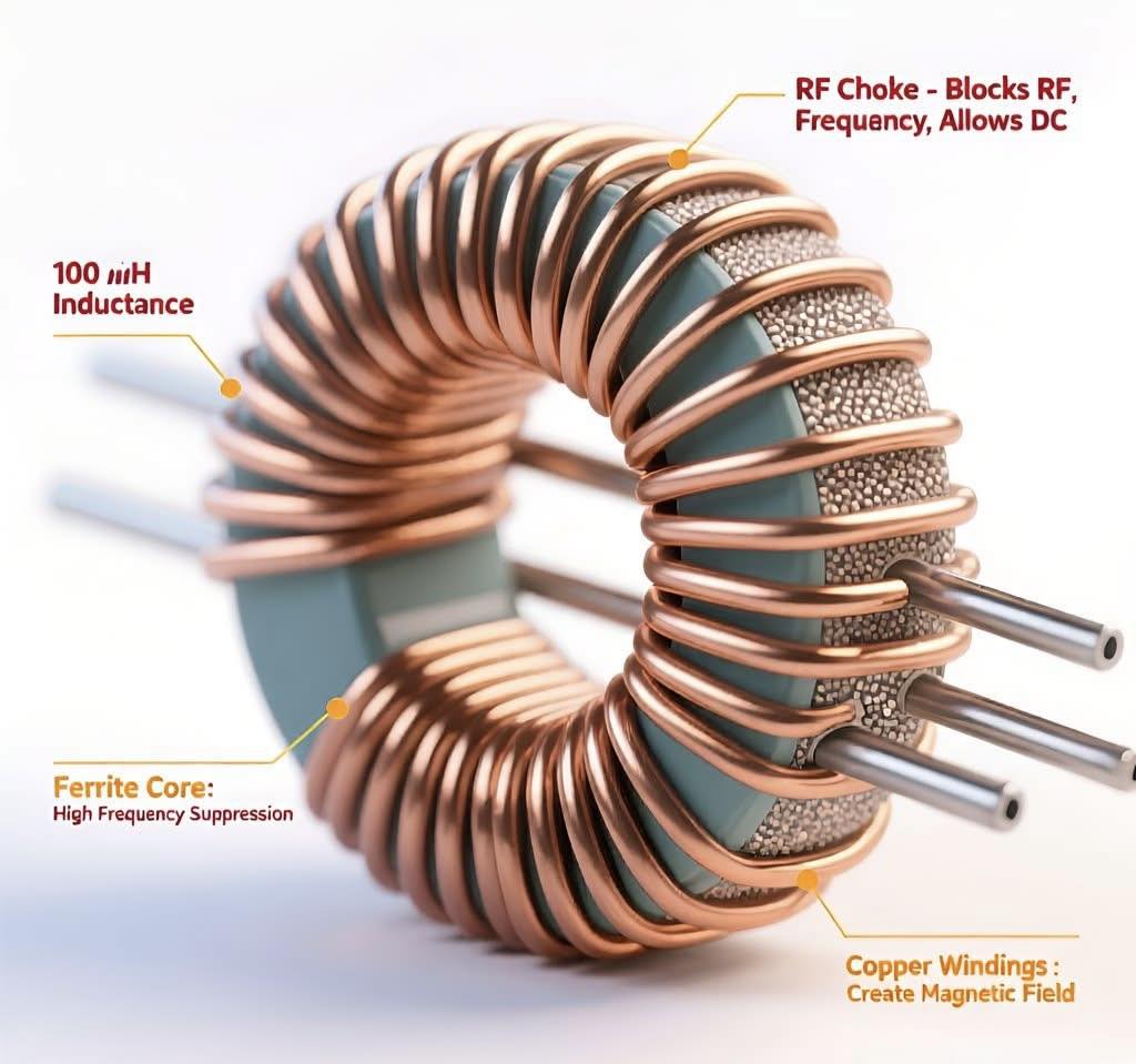 PY6CJ - A visual representation of how an RF Choke works in a RF ...