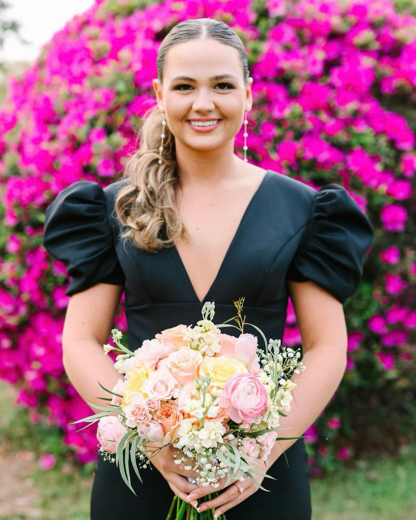 what color flowers for black prom dress isn't basic, it's iconic. 🖤 When it comes to prom, black is the ultimate power color. It's classic, bold, and always in style! From sleek satin to dramatic silhouettes, these black BS26APR line designer dresses for Murray Classic Women's Polo Size:3XL tall
