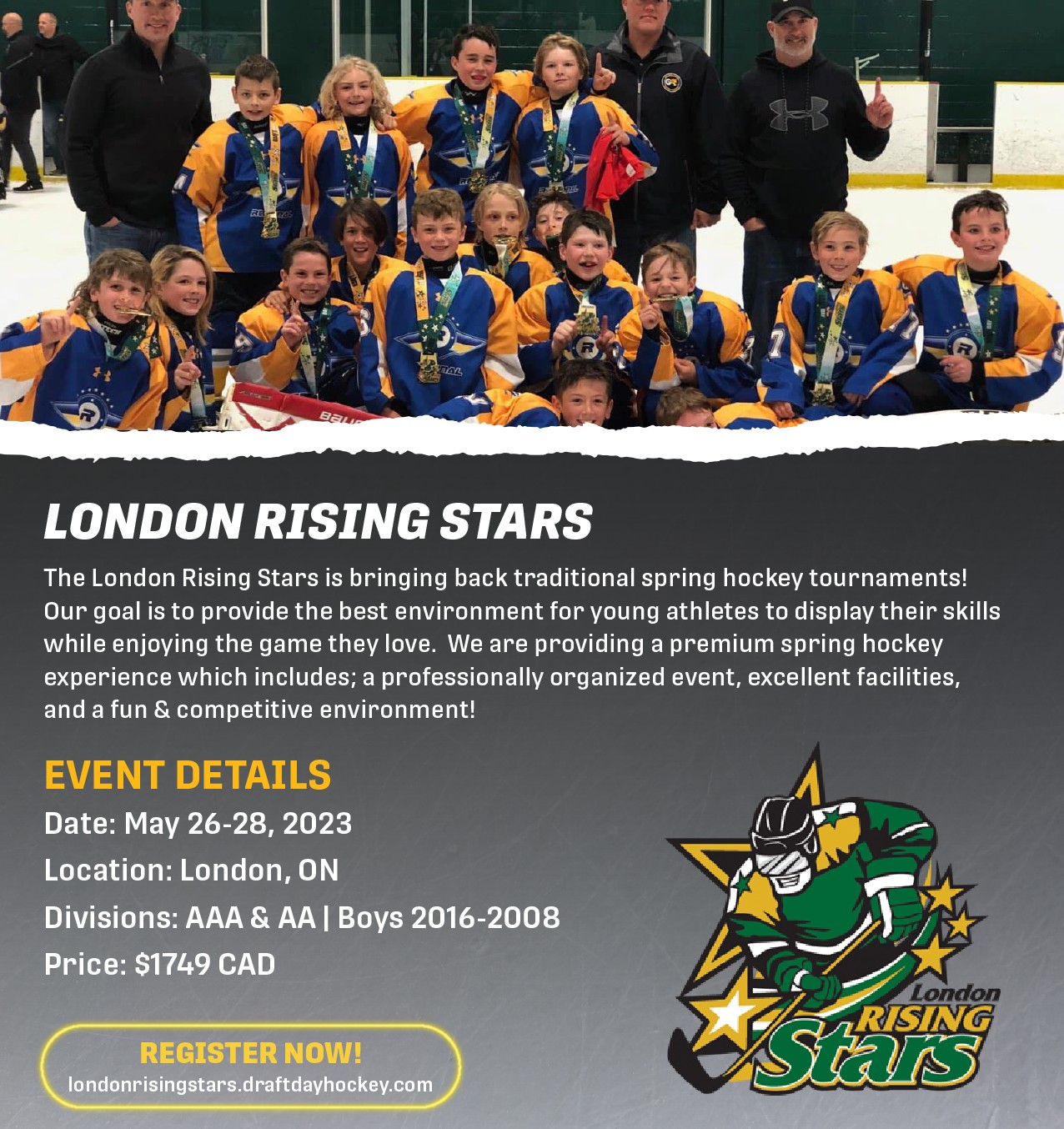 The London Rising Stars. 141 teams... - Draftday Hockey Inc. | Facebook