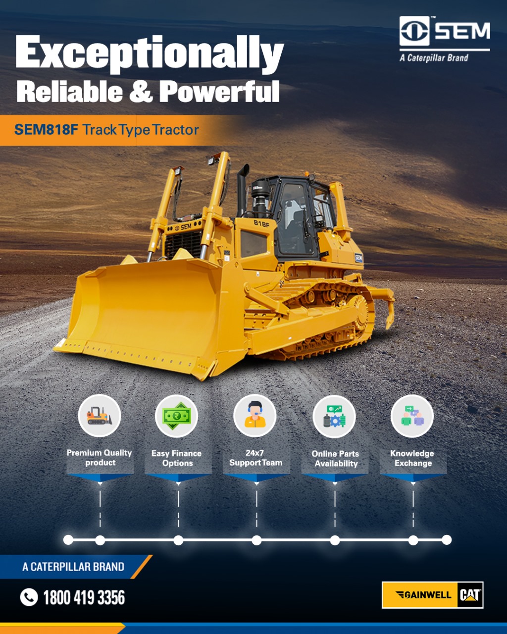 The SEM 818F is built to push beyond limits — with the power