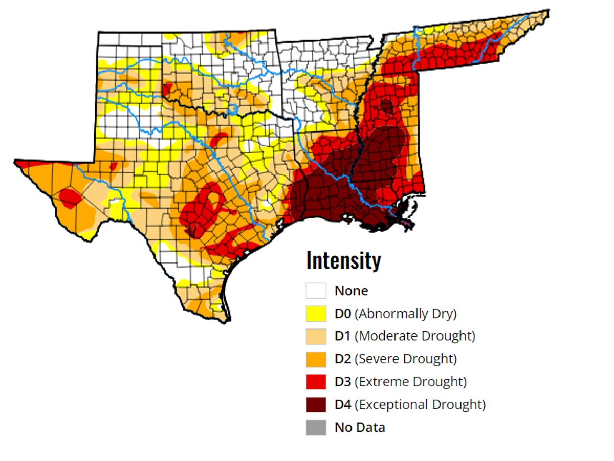 New drought map released today for... - Mike's Weather Page