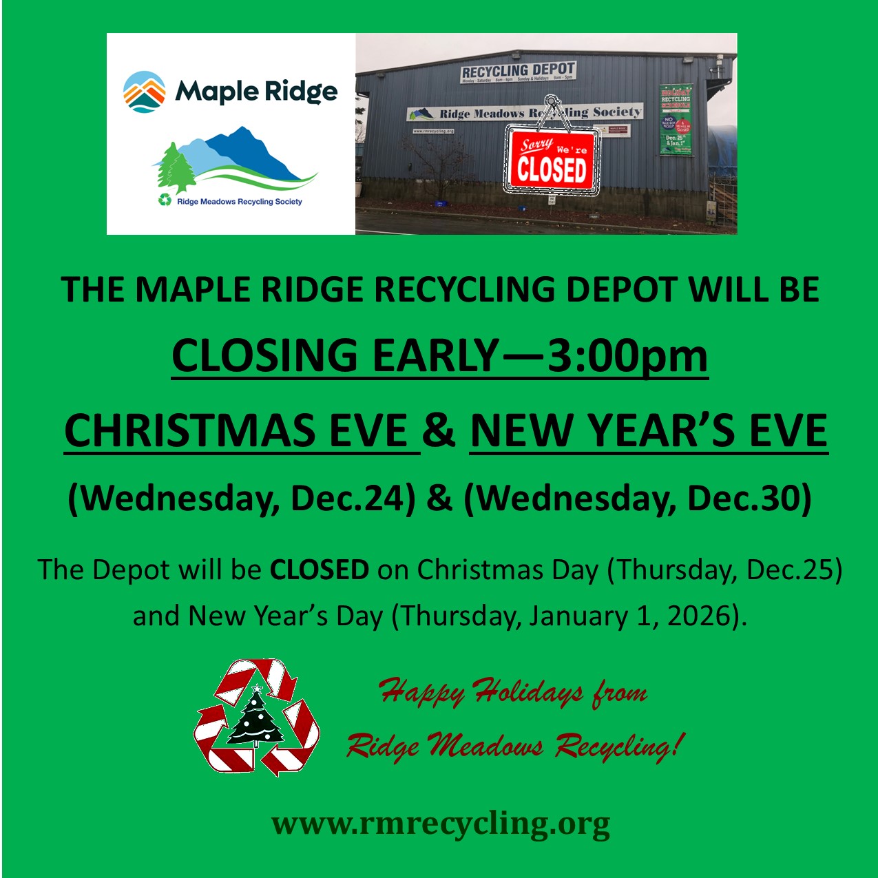 Ridge Meadows Recycling Society | Maple Ridge BC