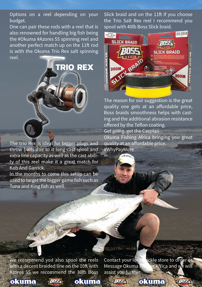 matching okuma azores 55-s with a rod Big Catch Fishing Tackle Slim Okuma's 11ft Cedros Rod &