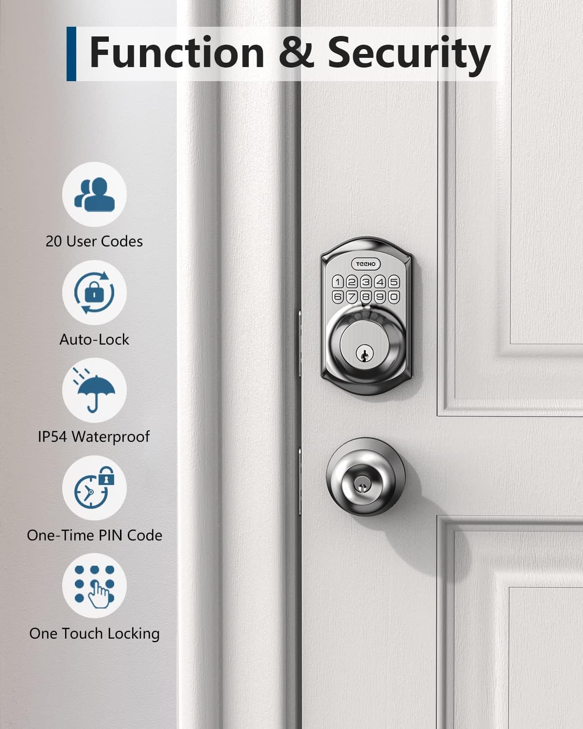 Promo - #Hogar TEEHO TE001 Keyless Entry Door Lock with Keypad - Smart ...