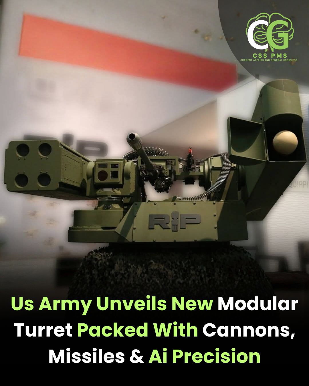 CSS - The United States Army has unveiled a cutting-edge modular turret ...