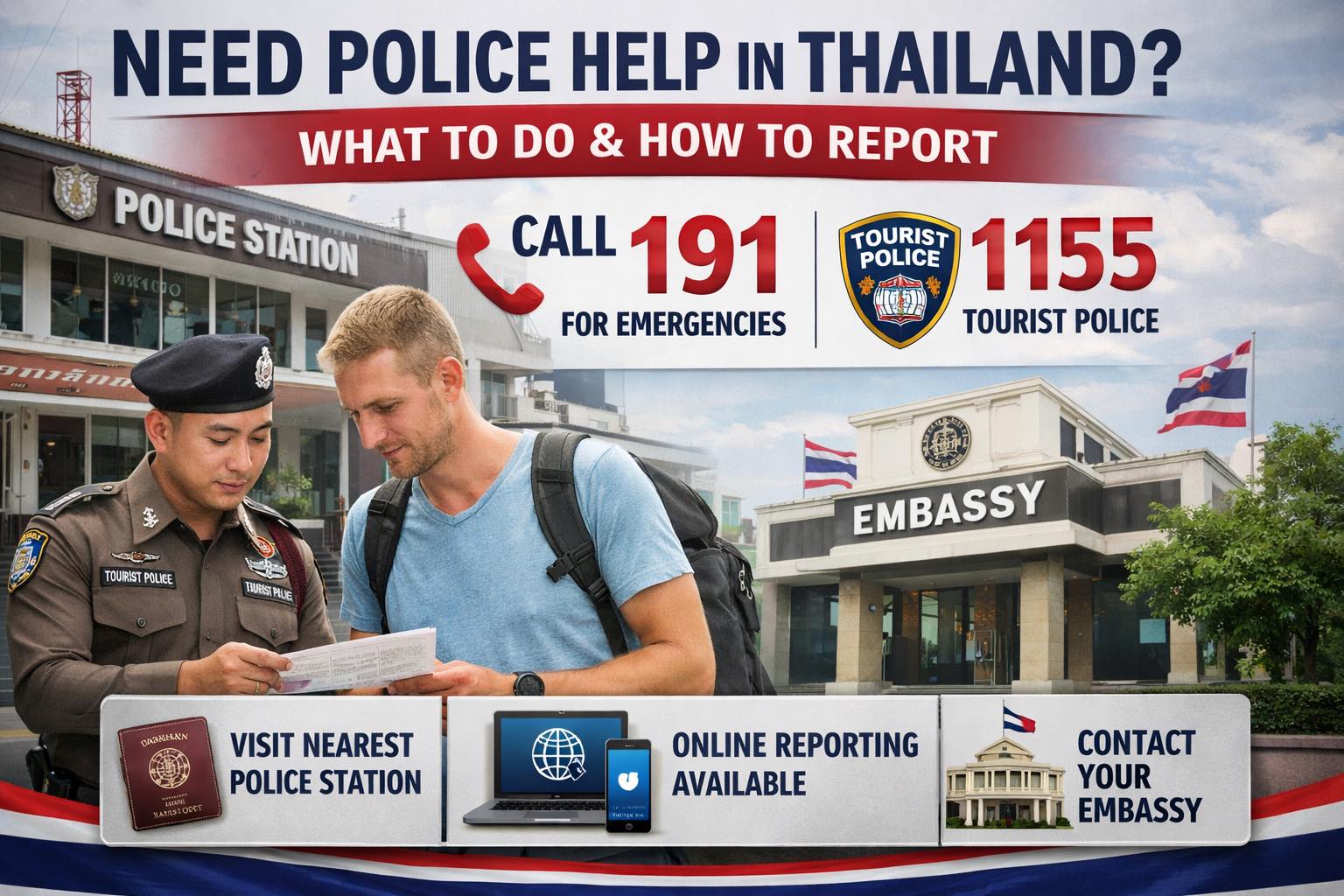 Explore - 🚨 Police Help in Thailand for Foreigners: What to Do & How to ...