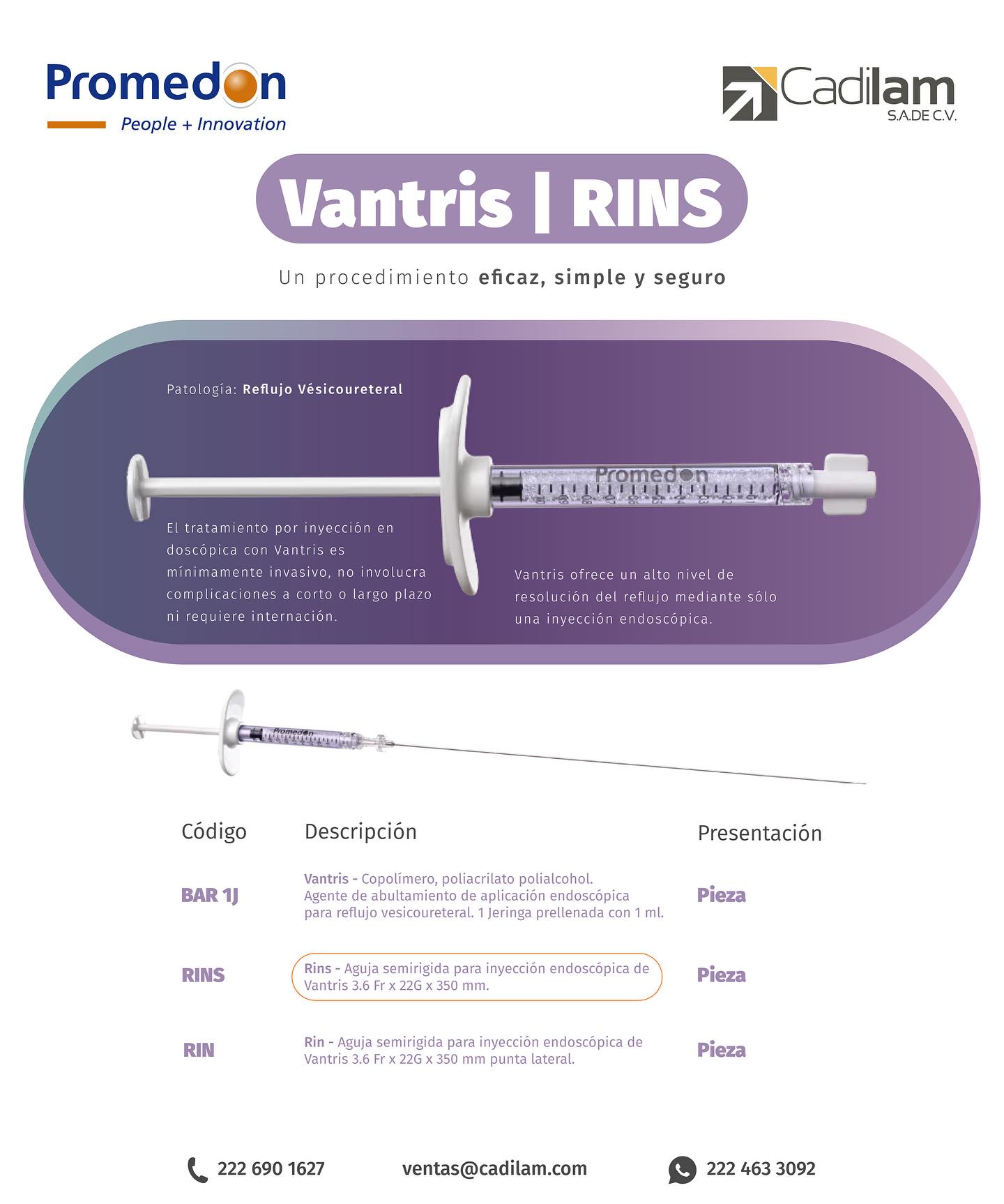 Vantris ofrece un alto nivel de... - Cadilam SA de CV